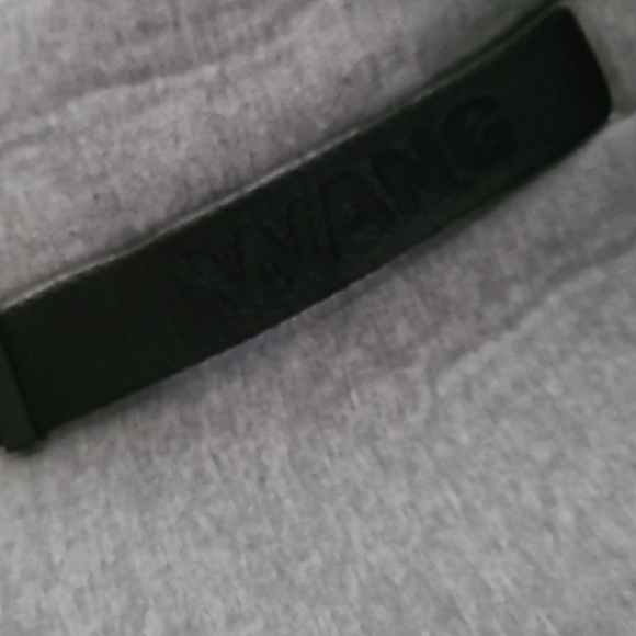 Alexander Wang x H&M Grey Scuba Biker Hoodie Zip Jacket RARE - Picture 6 of 8